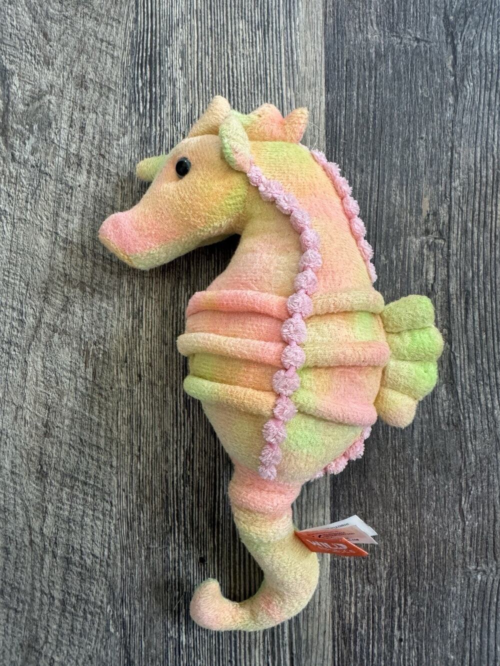 Wild Republic Pastel Rainbow Seahorse Plush Stuffed Animal Soft Toy K&M 2020